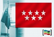 Bandera de Comunidad de Madrid para despacho