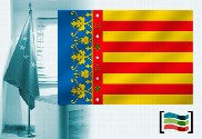 Bandera de Comunidad Valenciana para despacho