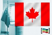 Bandera de Canadá para despacho