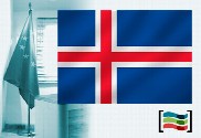Bandera de Islandia para despacho
