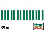 Banderines  Andalucía 50m de plástico 
