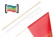 Palo para bandera de mano