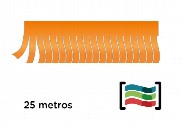 Tiras de flecos naranja