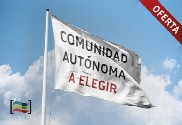 Pack: Mástil más bandera de tu comunidad autónoma