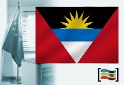 Bandera de Antigua y Barbuda para despacho