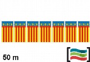 Banderines Comunidad Valenciana 50m plástico