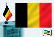 Bandera de Bélgica sobremesa bordada