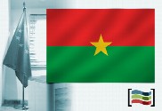 Bandera de Burkina Faso para despacho