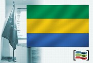 Bandera de Gabón para despacho