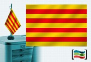 Bandera de Cataluña sobremesa bordada