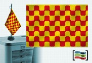 Bandera de Tarragona sobremesa bordada