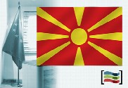 Bandera de Macedonia del Norte para despacho