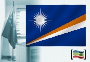 Bandera de Islas Marshall para despacho