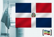 Bandera de República Dominicana para despacho
