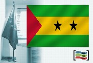 Bandera de Santo Tomé y Príncipe para despacho