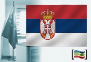 Bandera de Serbia para despacho