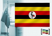 Bandera de Uganda para despacho