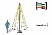 Luces de navidad con forma de árbol para mástil 