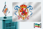 Bandera de Borbónica sobremesa bordada