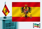 Bandera de España Carlos V sobremesa bordada