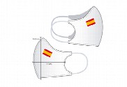 Mascarilla personalizada con bandera