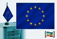 Bandera de Europa sobremesa bordada