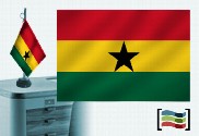 Bandera de Ghana sobremesa bordada