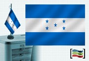 Bandera de Honduras sobremesa bordada