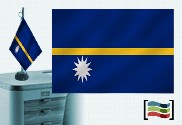 Bandera de Nauru sobremesa bordada