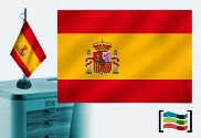 Bandera de España sobremesa bordada