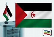 Bandera de Sahara sobremesa bordada